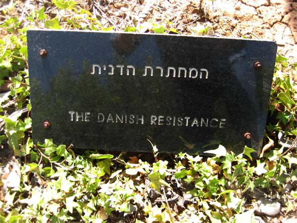 Plaque d'hommage à la résistance danoise
